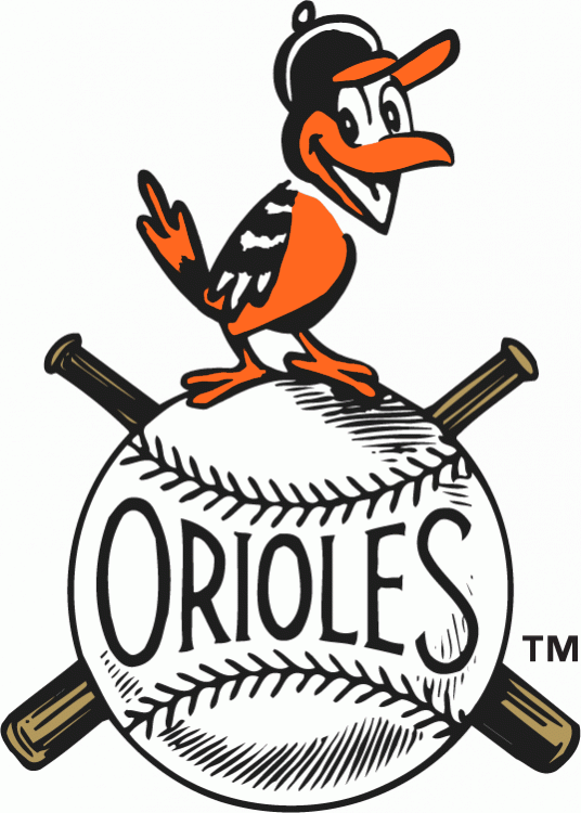 Baltimore Orioles 1954-1965 Primary Logo iron on heat transfer...